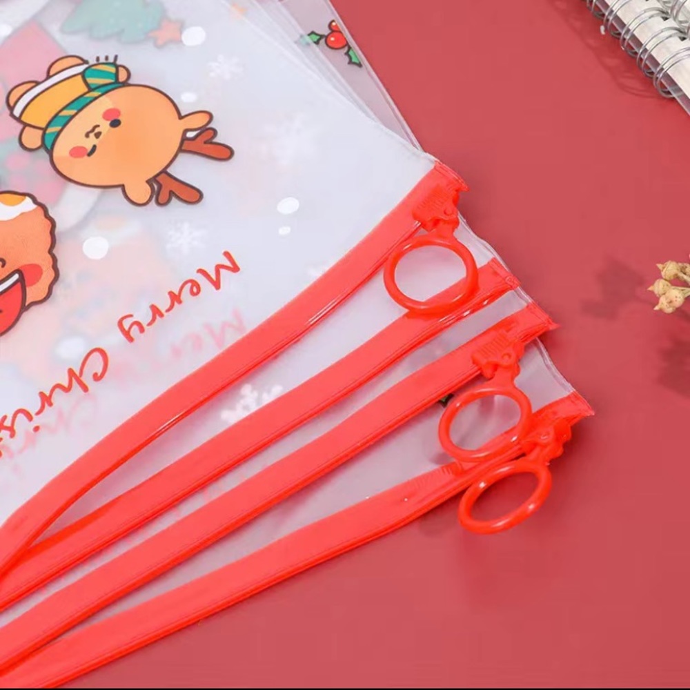 Cute Kawaii Christmas Waterproof File Folders - 2 pieces - Picture 3 of 9